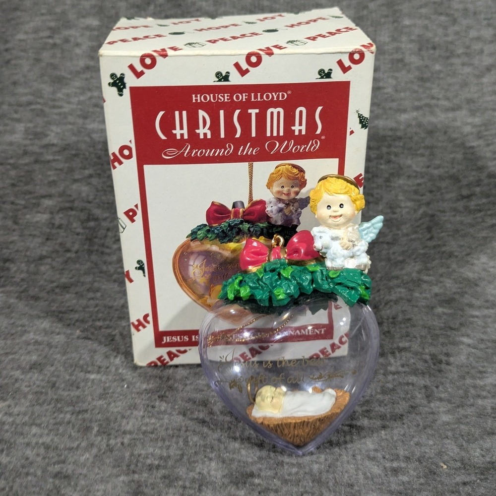 House of Lloyd Christmas Around the World Jesus is the Best Gift Ornament 1995